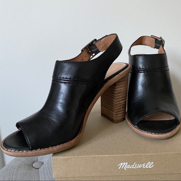 MADEWELL Leather Woodblock Sandal - Picture 2 of 3